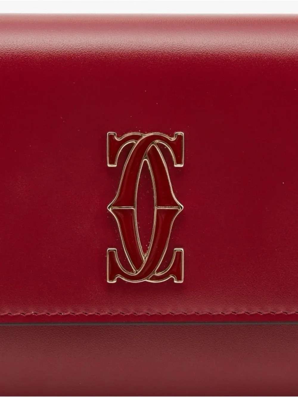 Cartier C de Cartier Cherry Red Leather International Wallet L3001859